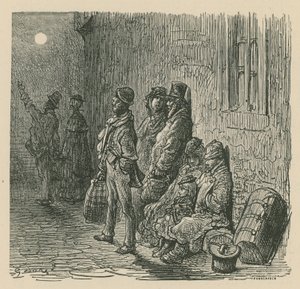 Een scène uit het leven in Londen door Gustave Dore